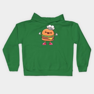 LOVELY CUTE BURGER IN CHEF LOOK Kids Hoodie